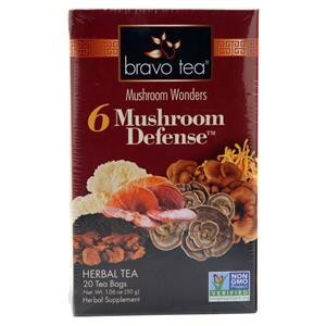 Bravo Tea Mushroom Wonders – 6 Mushroom Defense Herbal Tea 20 pckts