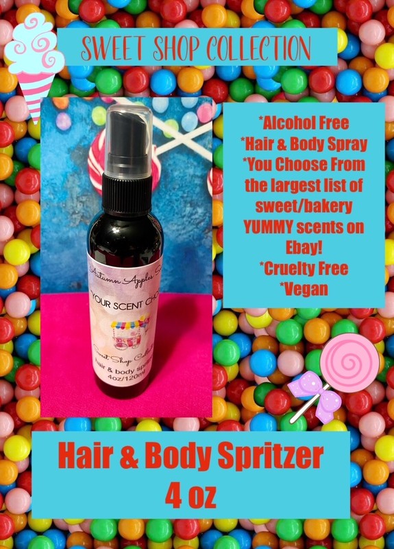 SWEET SHOP COLLECTION! – Yummy, delicious, 4 oz. hair & body spritzer! Spray!