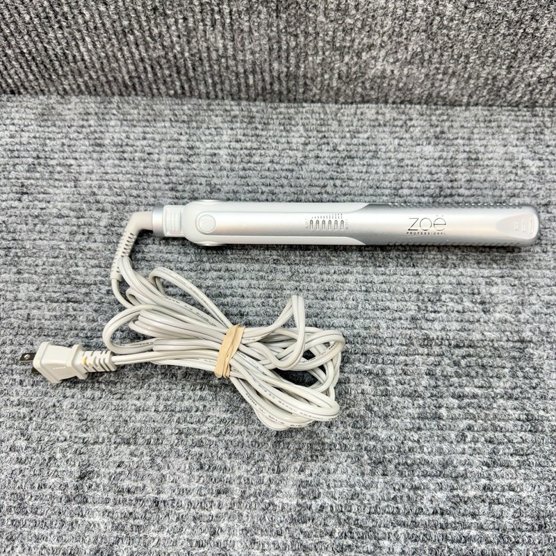 Zoe Professional Flat Iron Hair Straightener 1” 230-430F Silver White ZPRO0803