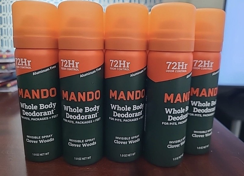 14 Mando Whole Body Deodorant Clover Woods Spray 1.0 Fl Oz Each Aluminum Free ￼