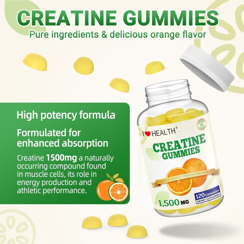 Creatine Monohydrate Gummies - Muscle Growth- STRENGTH - Recovery gallery