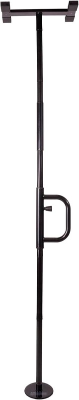 Elderly Safety Grab Pole with Rotating Handle Tension Mounted Floor to Ceiling