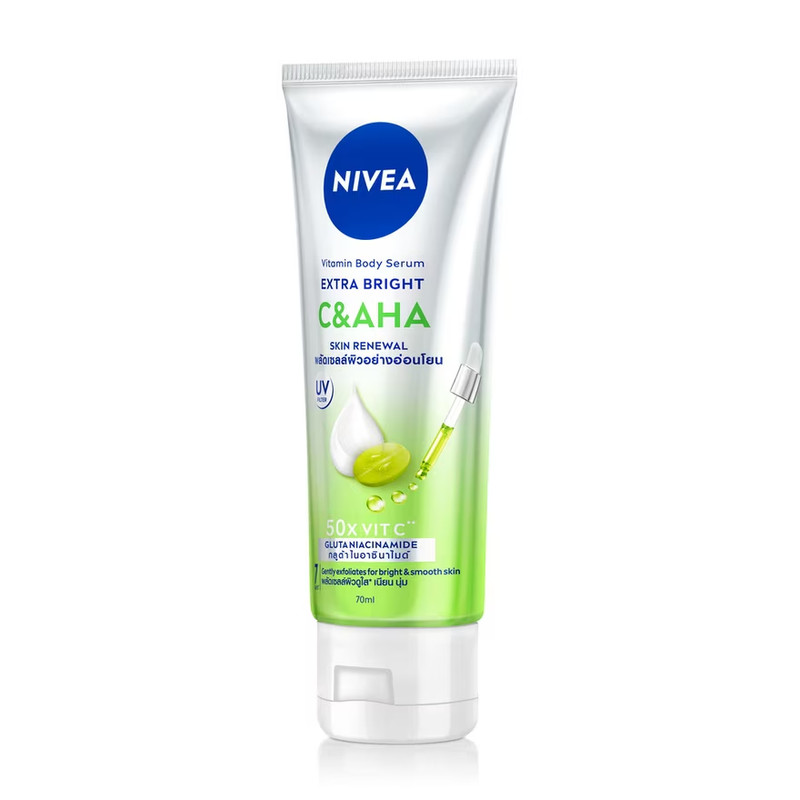 2xNivea Vitamin Body Serum Extra Bright C AHA 70 Ml.
