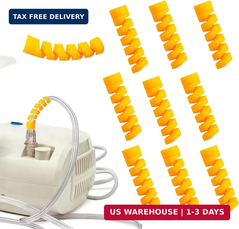10 Pack Oxygen Tube Support Crimp Straightener for Oxygen Hose Keep Oxygen Hose