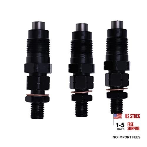 FridayParts Fuel Injector Assembly 16871-53904 Compatible for Kubota 3 Pcs