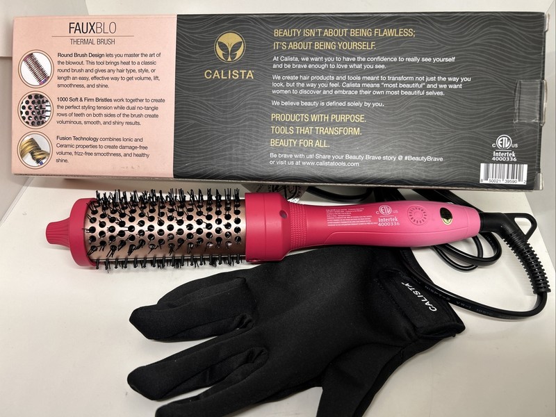 Calista Fauxblo Thermal Brush 1.50" in Airless Blowout Mid-Length Ombre Gem Ruby gallery