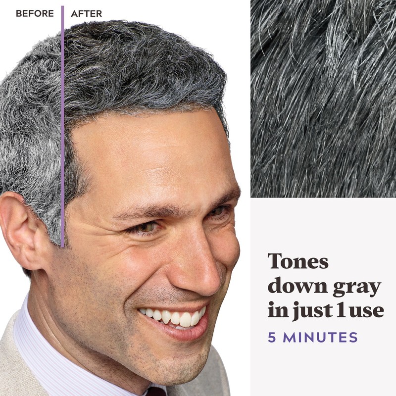 Just For Men Touch of Gray Hair Color with Comb Applicator, T-55 Black, 3 Pack gallery