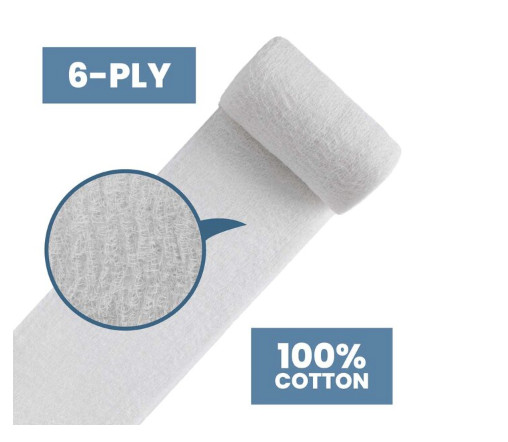 MediChoice Gauze Bandage Roll 4.5″ X 4.1 yds, Sterile, Pack of 12 (GZBN3003)