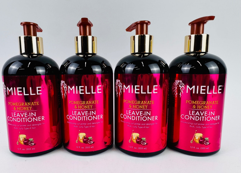 Mielle Organics Pomegranate & Honey Leave In Conditioner 4 Pack 12oz each