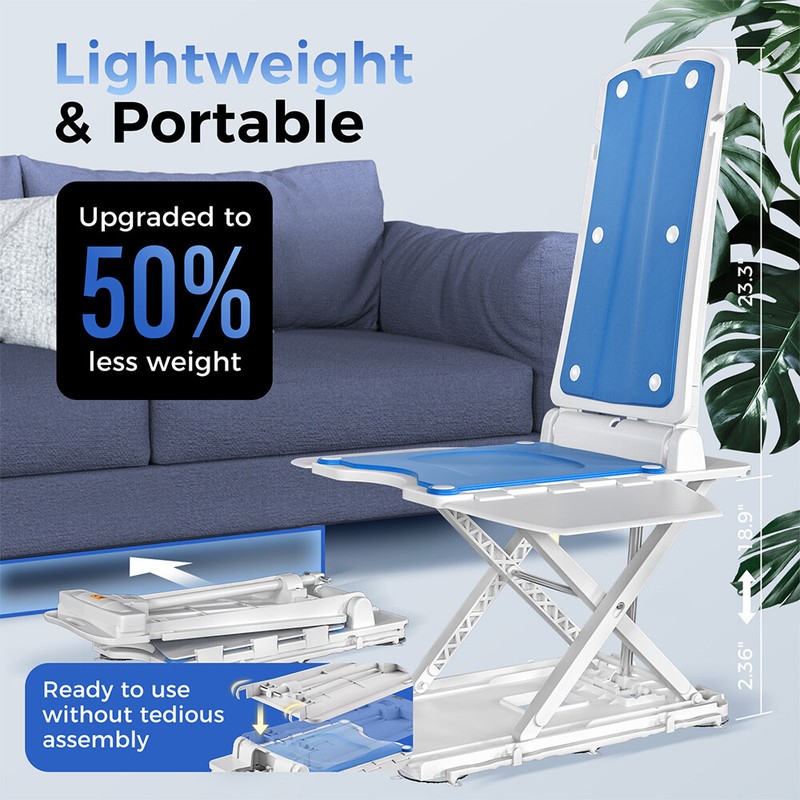 Electric Chair Lift 20" Lift Elderly off Floor 300 LBS Seniors Patient Bath Lift gallery