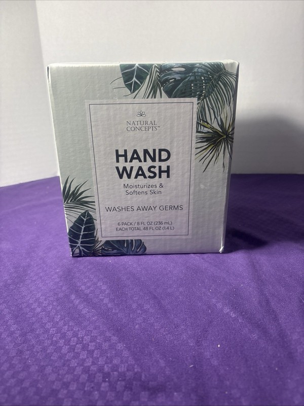Natural Concepts Handwash 8 fl oz per bottle, 6-pack 48 FL OZ Total NIB