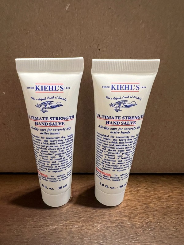 2x Kiehl’s Ultimate Strength Hand Salve Moisturizer 1oz / 30ml Each