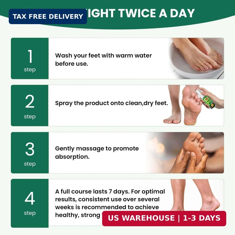 7 Days Ginger Foot Spray - Odor Control & Callus Care, Natural Ginger Nail Treat gallery