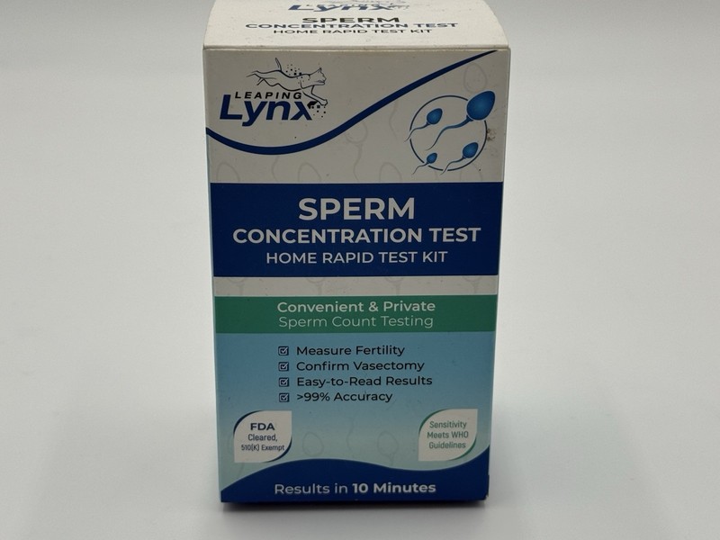 Lynx Sperm Concentration Test Kit – Male Fertility Home Rapid Test 99% Accurate.
