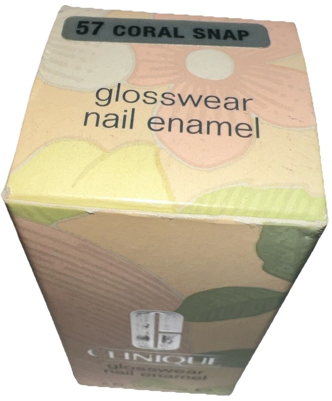 1- CLINIQUE Glosswear Nail Enamel #57 CORAL SNAP (New In Box/RARE)See All Photos gallery