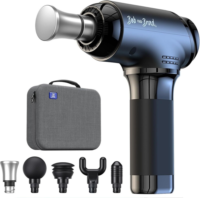 Bob and Brad T2 Max Massage Gun Metal Head Deep Tissue for Athletes Gym 4000 mAh