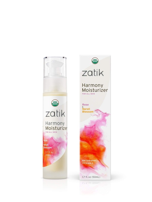 Zatik Naturals – Harmony Moisturizer Rose And Neroli Blossom Usda Organic Vegan