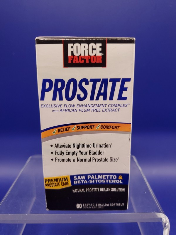 Force Factor Prostate Care Relief Support Softgels 60Ct Exp 07/2026