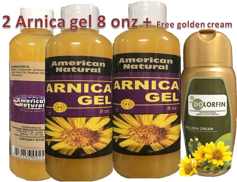 2 ARNICA MONTANA GEL 8Oz SUPPORT RELIEF NATURAL BRUISES MUSCLE ACHES CREAM POMAD
