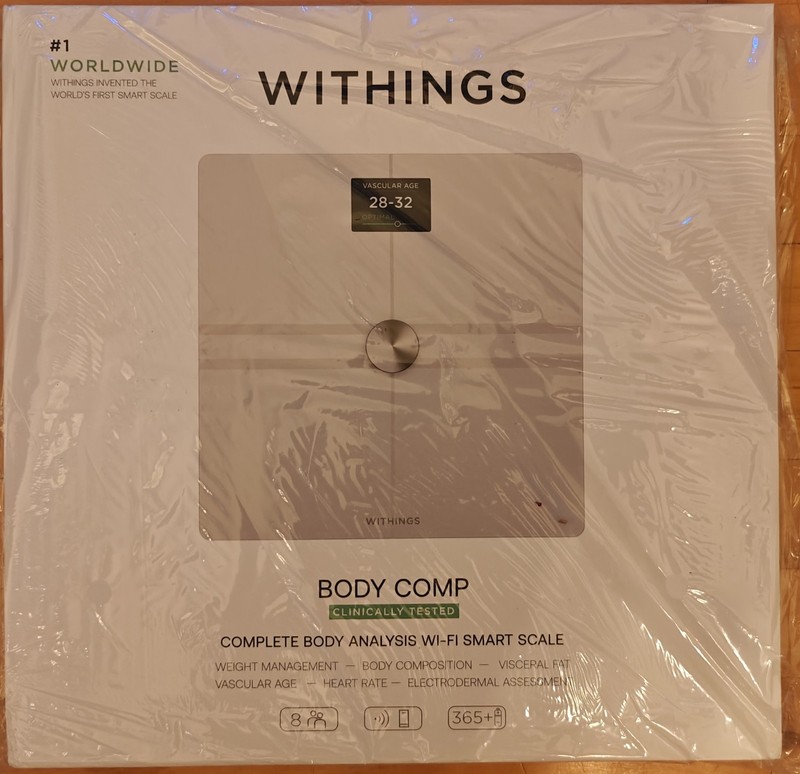 Withings (WBS12-White-All-Inter) Smart Body Composition Wi-Fi Digital Scale