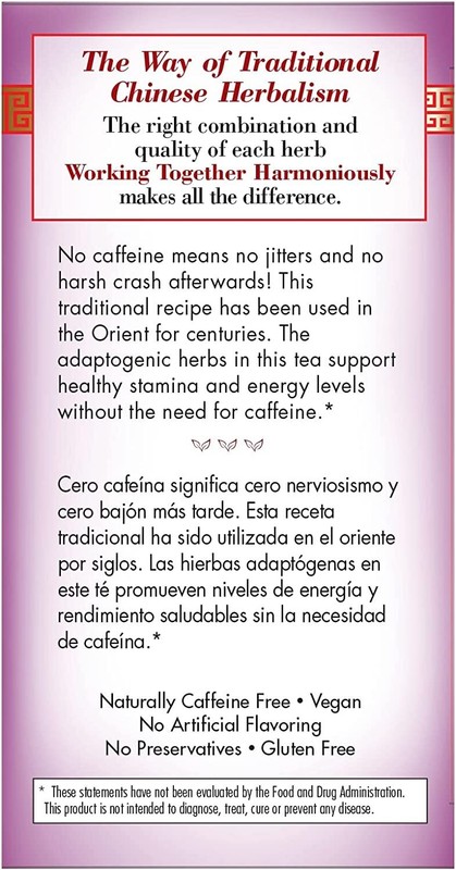 Bravo Tea Energy and Stamina Herbal Supplement Caffeine Free Tea Bags 20 Count gallery
