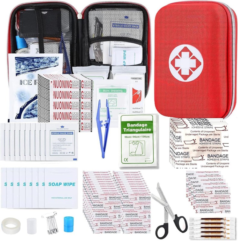 AMORNING First Aid Kit Emergency Supplies 276 Piece