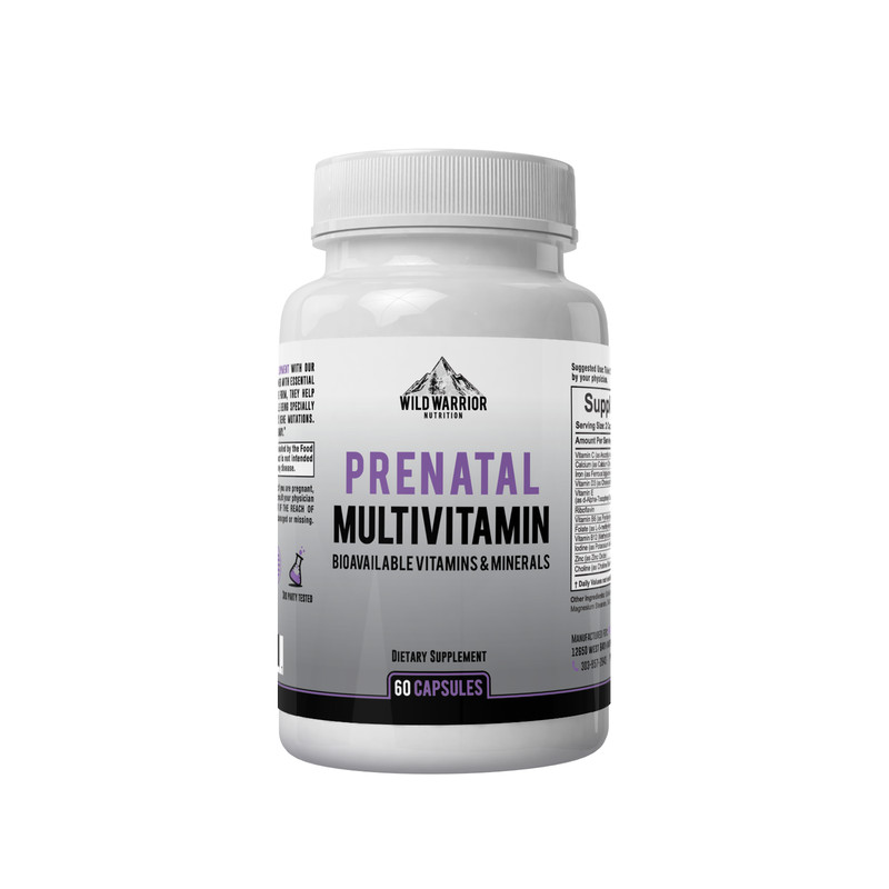 Wild Warrior Prenatal Vitamin with Folate, Vitamin D, and Choline