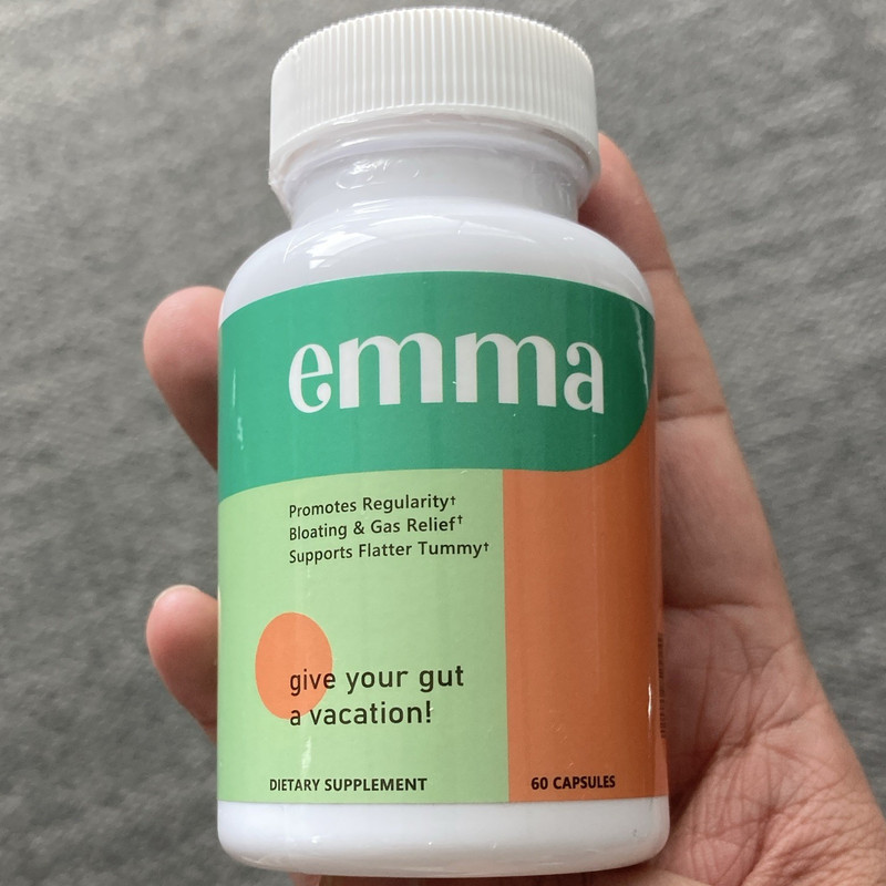 emma Digestive Support Dietary Supplement Capsules 60 ct for Bloating & Gas