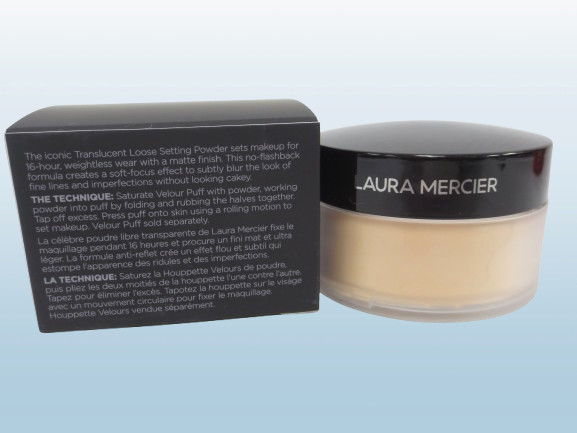 LAURA MERCIER TRANSLUCENT LOOSE SETTING POWDER TRANSLUCENT HONEY 1 OZ BOXED 2PCS gallery