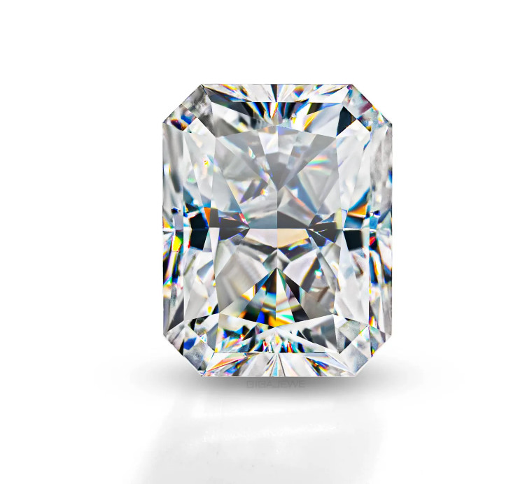 Lab Grown Diamond 4 Ct Emerald Cut Natural D Color VVS1 Clarity GGA Certified gallery