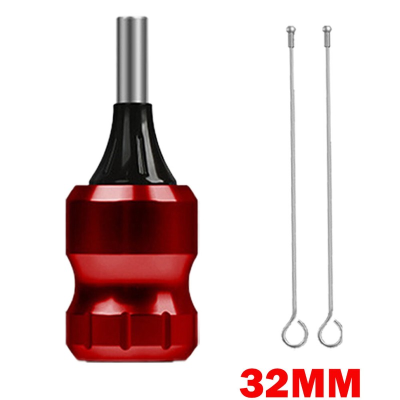 Red For Rotary Tattoo Machine 80mm*32mm Cartridge Grip Aluminum Adjustable NEW