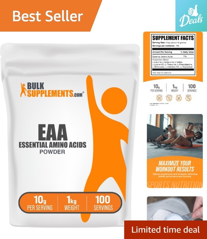 Unflavored Essential Amino Acids Supplement – 2.2 lbs of Pure EAA Power