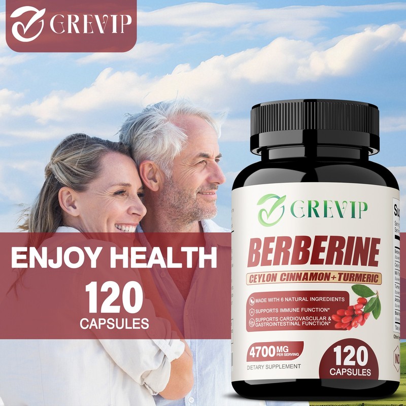 Berberine HCI 4700mg - Blood Sugar Balance & Control - Ceylon Cinnamon, Turmeric gallery