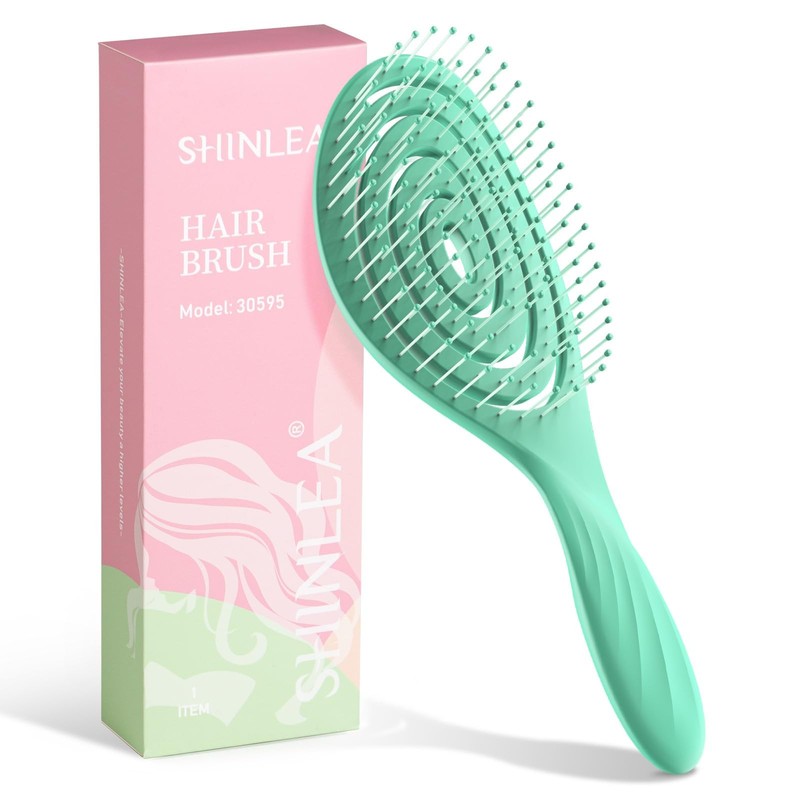 Hair Brush, Detangle Anti Tangle Brush, Spiral Hairbrush for Wet & Dry Hair, …