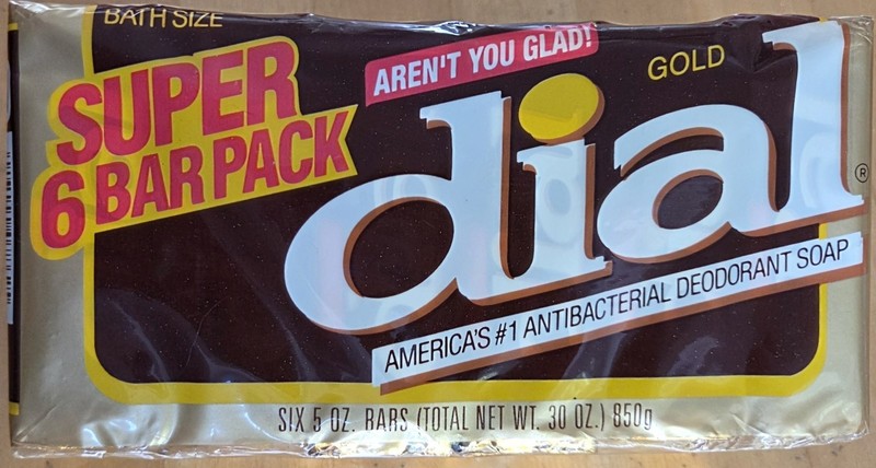 Dial Gold Bath Size 5oz Bars Deodorant Triclocarbon 6 Bar Soap New Old Stock