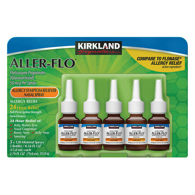 Kirkland Aller-Flo Nasal Spray Fluticasone Flonase Allergy Relief 15.8mL 05/2025