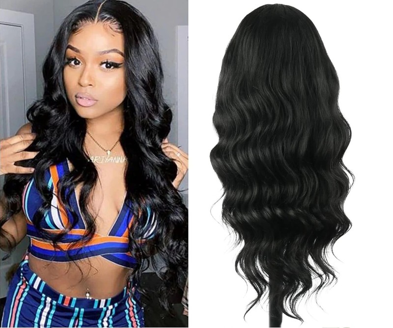 V Part Wig Body Wave Upgrade U Part Synthetic Wigs for Black Women Full Head gallery