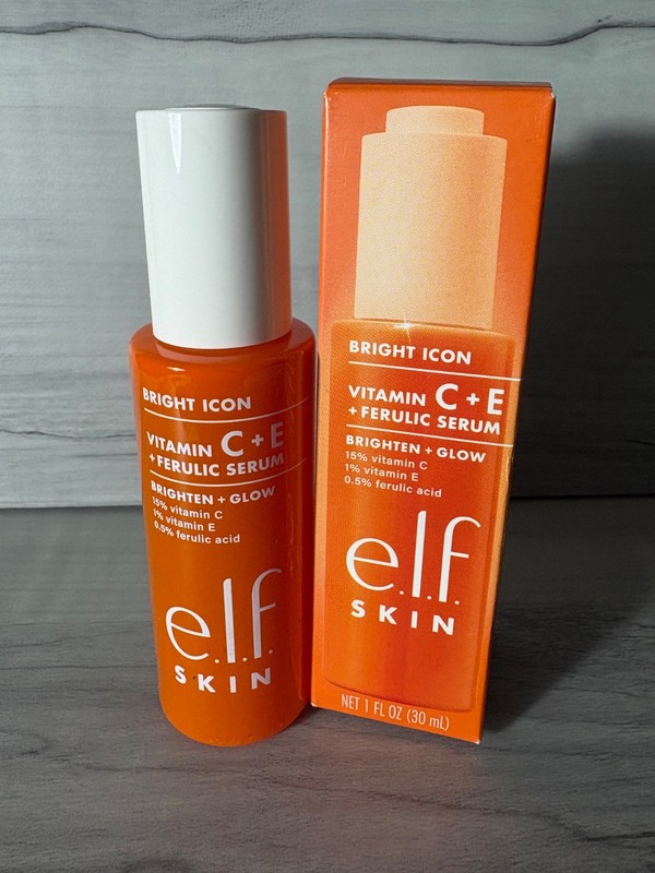 e.l.f. Bright Icon Vitamin C+E + Ferulic Brightening Face Serum 1 fl oz