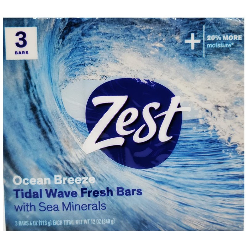 Bar Soap 3 ct, ocean breeze, 12 Ounce