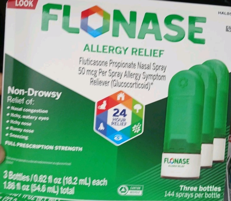 Flonase Allergy Relief Nasal Spray 144 x 3 Sprays 0.62floz 24 Hour EXP 11/2027+ gallery