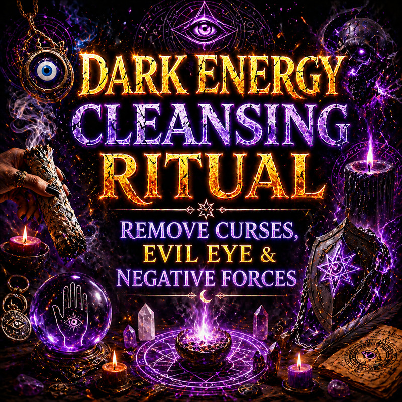 Dark Energy Cleansing Ritual – Remove Curses, Evil Eye & Negative Forces 🔮🖤