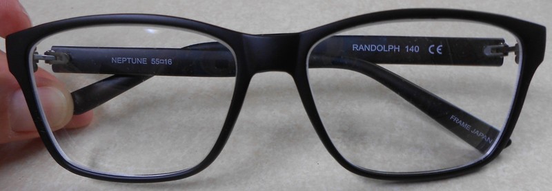 Randolph Neptune Matte Black Eyeglass Frames Eyeglasses Frame 55-16-140