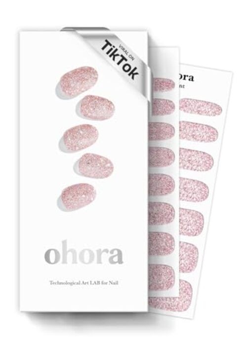 Semi Cured Gel Nail Strips () - Nude, Glitter, Works with Any N Pixie Dust gallery
