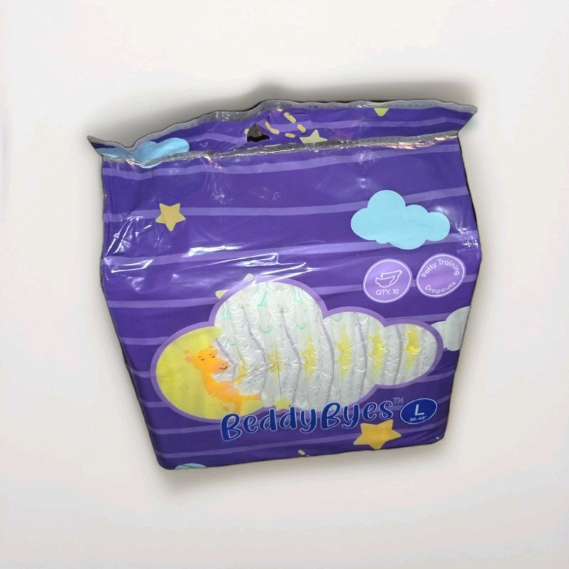 BeddyByes Potty Training Dropouts Diapers ABDL Adult Large Incontinence 10 Pack