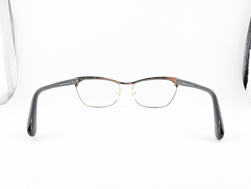 Prada Eyeglasses Frames Only, VPR 57Q GAQ-1O1, 56-16-140, Black, Made in Italy gallery