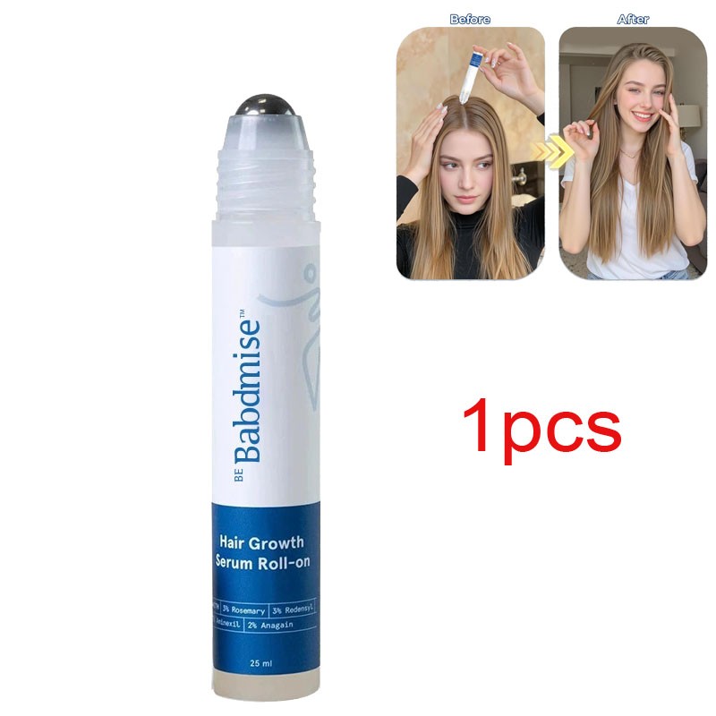 Be Bodywise Hair Growth Serum Roll-On 25ml – 3% Rosemary, Reduces Hair Fall
