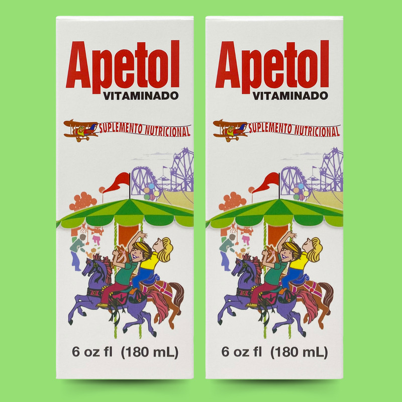 Apetol 6 fl oz Liquid Supplement – With B Vitamins for Children (2-Pack)
