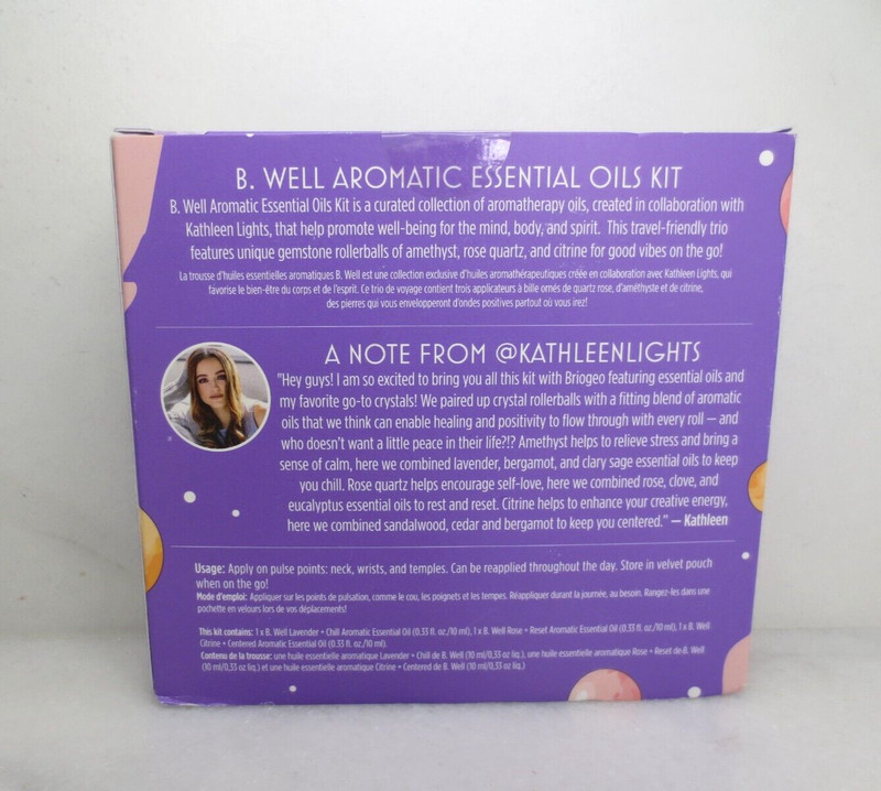 BRIOGEO + KATHLEEN LIGHTS B. WELL AROMATIC ESSENTIAL OILS KIT BOXED gallery
