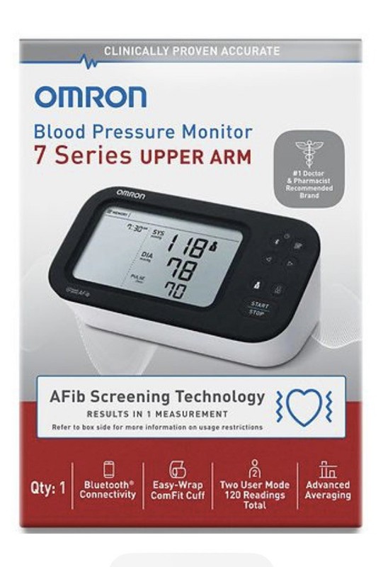 OMRON Series 7 Upper Arm Blood Pressure Monitor BP7360 Battery Power Source NEW