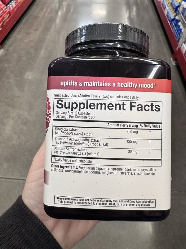 Youtheory Saffron 120 Capsules Mood Stress Sleep Support Vegetarian Supplement gallery